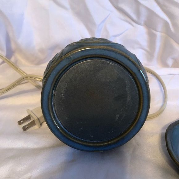 VINTAGE blue candle warmer - Picture 3 of 7